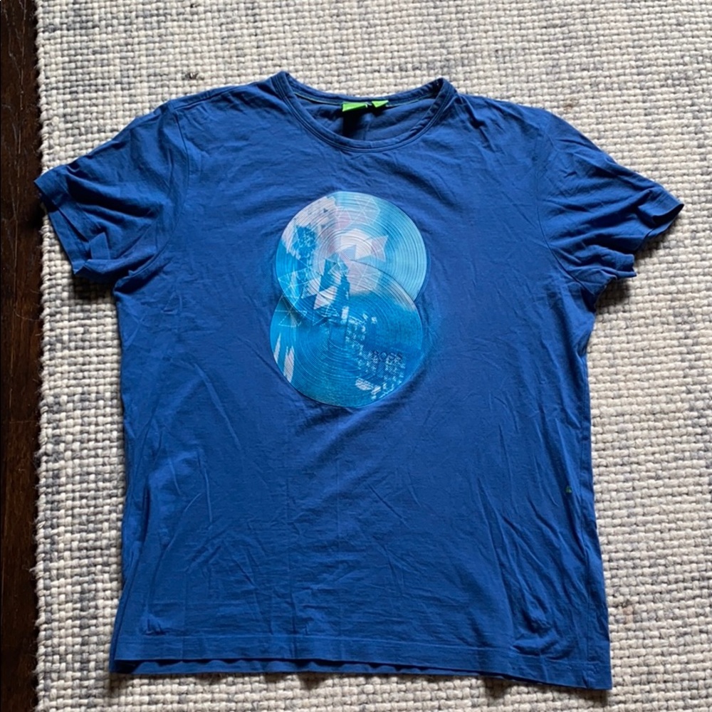Hugo Boss Blue Short Sleeve Tee